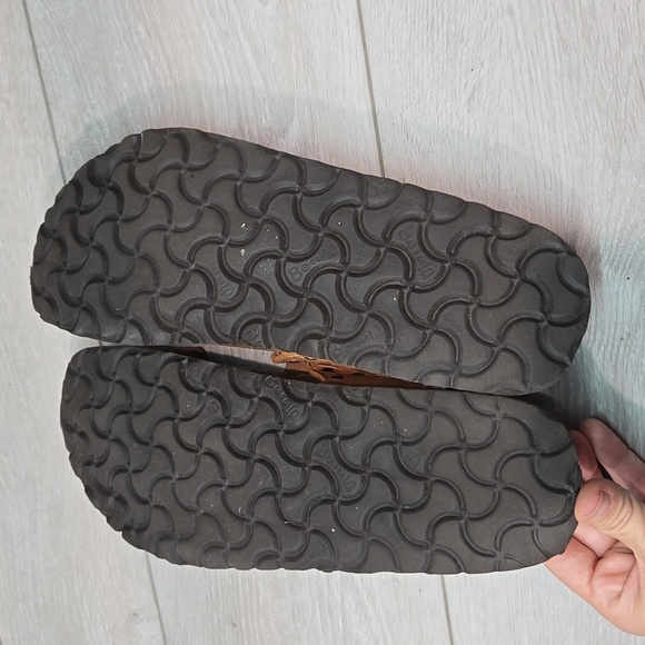 Betula By Birkenstock Women Studded Brown Slide Sandals Shoes Sz 40/9-9.5 Narrow - Picture 13 of 13